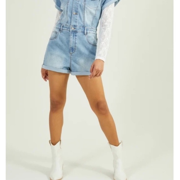 Altar’d State Skylar Denim Romper - Picture 15 of 16